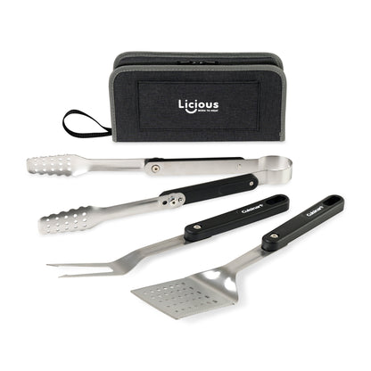 Charcoal Cuisinart Outdoors® 4-Piece Folding Grill Tool Set