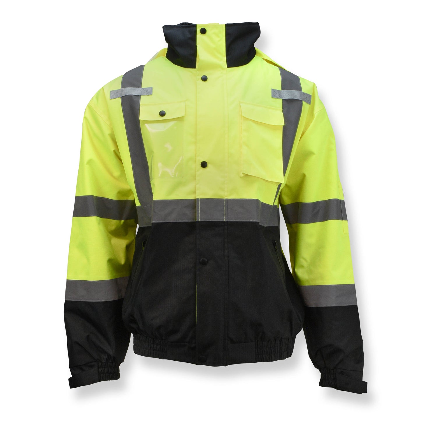 SJ320 3-in-1 Durable Ripstop Bomber Jacket with Color Blocking - Green - Size 2X