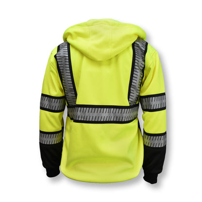DSJ32-3 Deluxe Zip Front Class 3 Hoodie - Size 2X