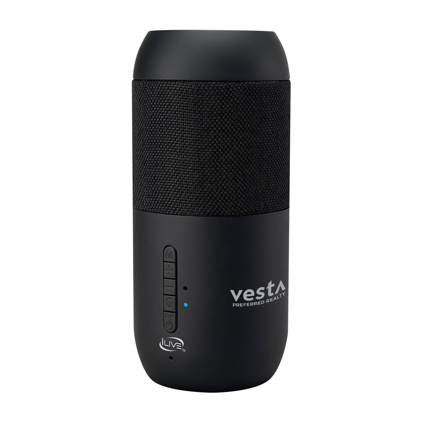 Black iLive™ Indoor and Outdoor Bluetooth Solar Speakers