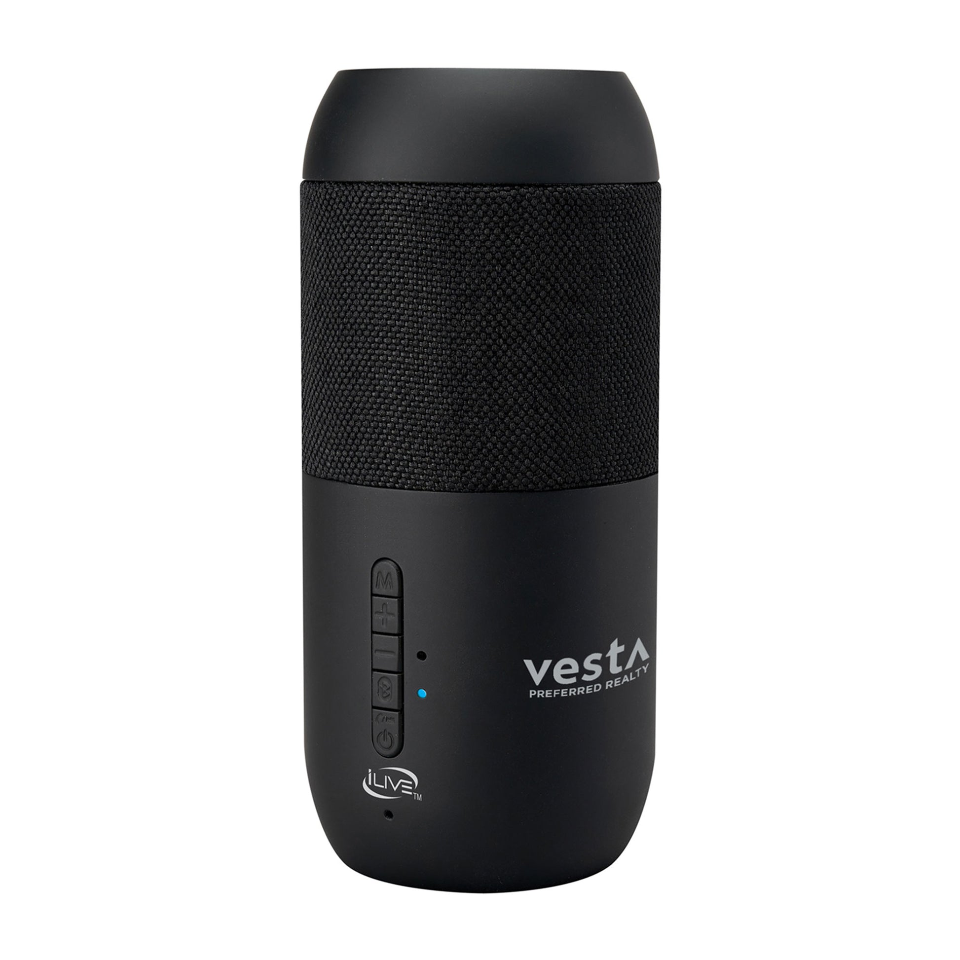 Black iLive™ Indoor and Outdoor Bluetooth Solar Speakers