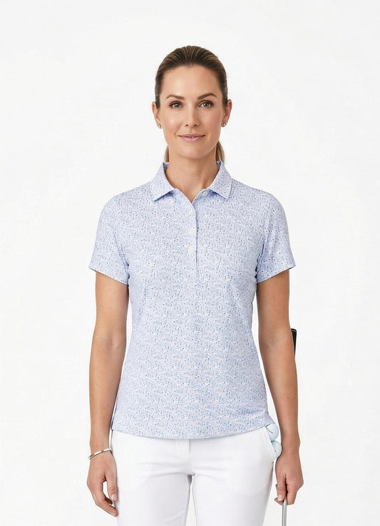Peter Millar Women's Fairway Frills Short Sleeve Jersey Polo