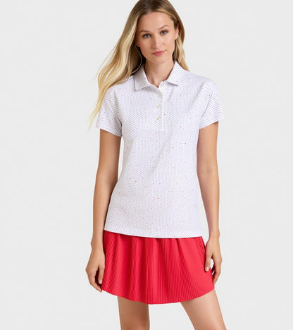 Peter Millar Women's Diamond In The Rough Short Sleeve Jersey Polo