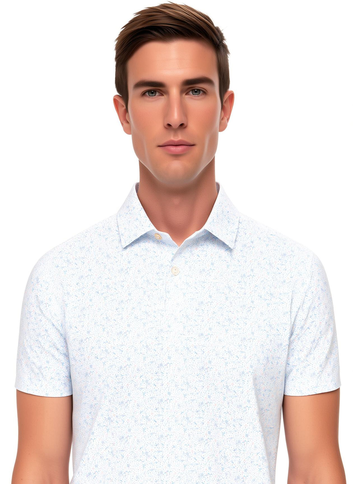 Peter Millar Men's Featherweight Land Of The Free Performance Polo