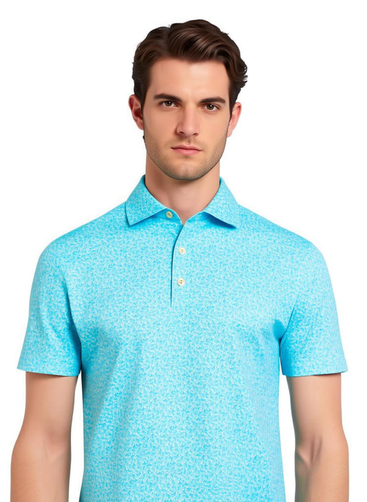 Peter Millar Men's Jellyfish Performance Jersey Polo