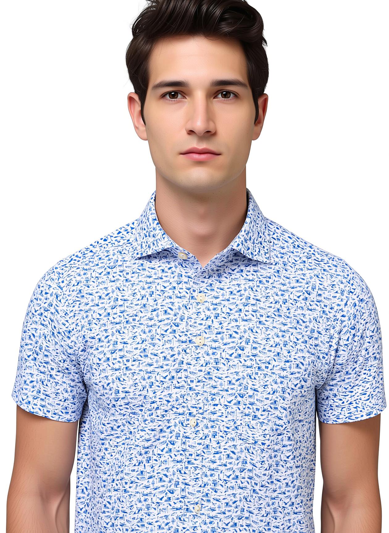 Peter Millar Men's Coastline Performance Jersey Polo