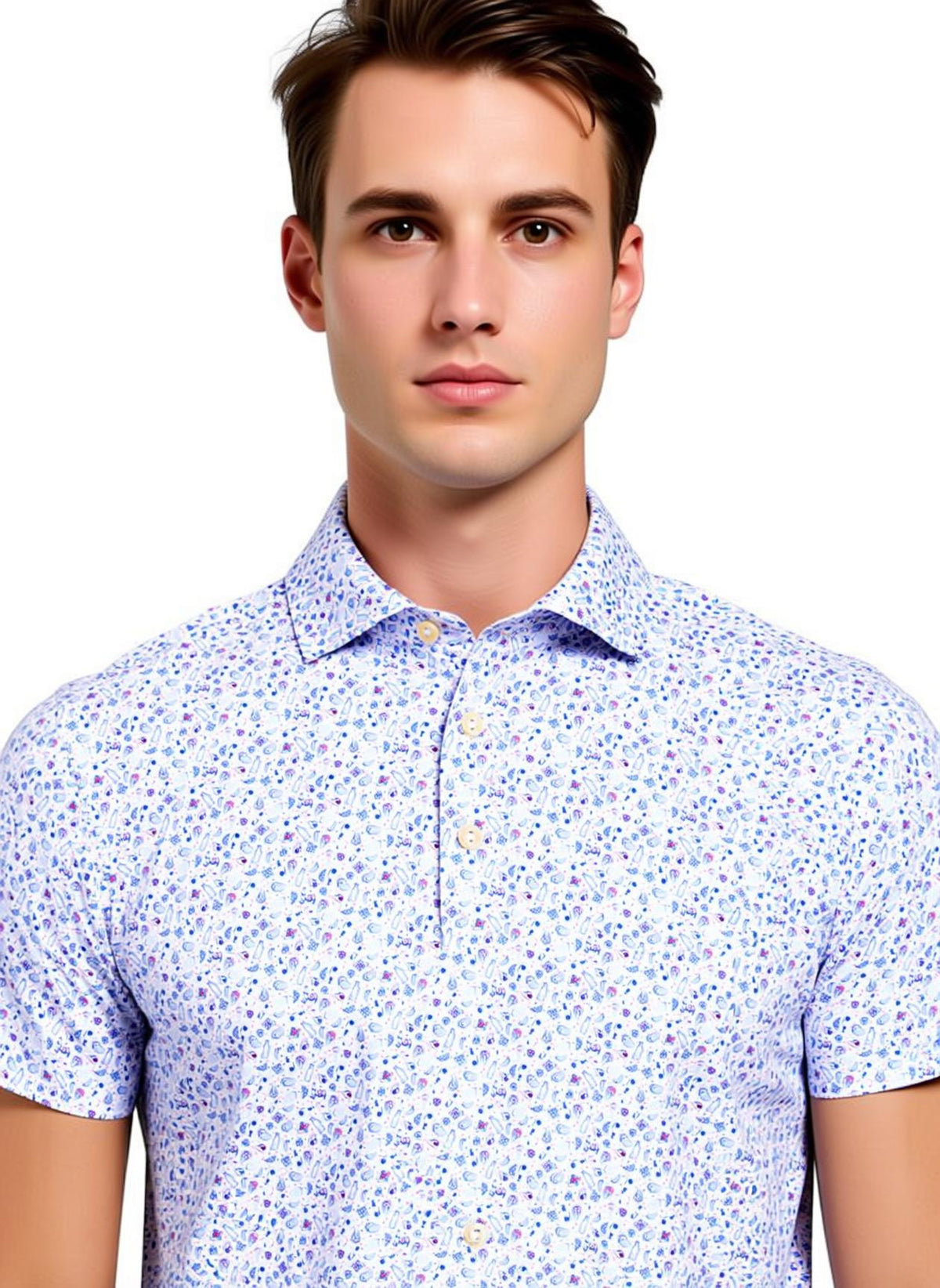 Peter Millar Men's Oyster Roast Performance Jersey Polo