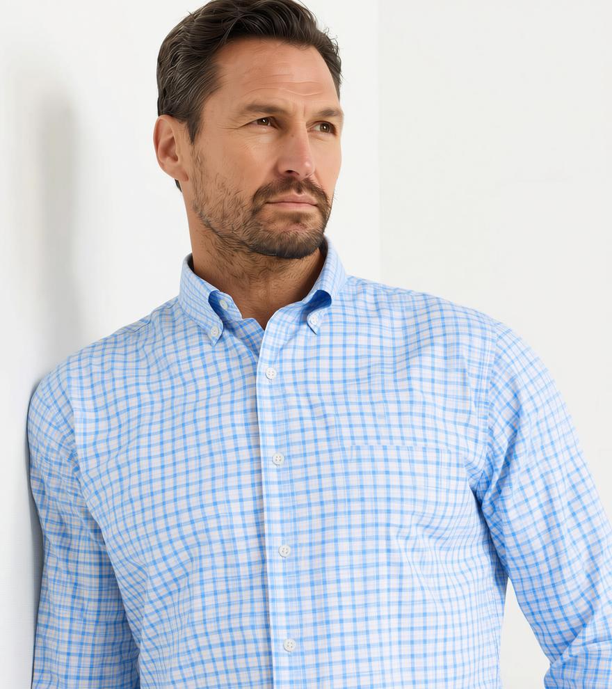 Peter Millar Men's Calvin Crown Lite Cotton-Stretch Sport Shirt