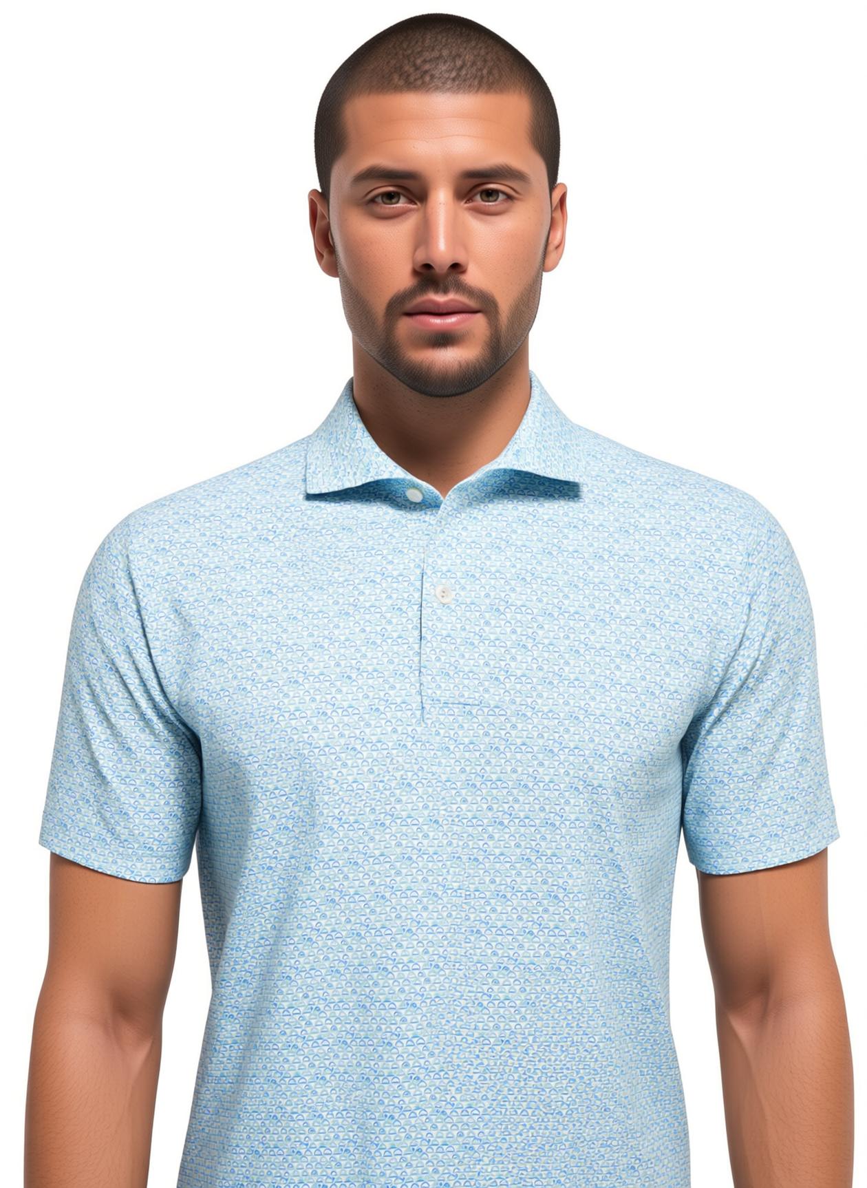 Peter Millar Men's Wood Fired Performance Jersey Polo