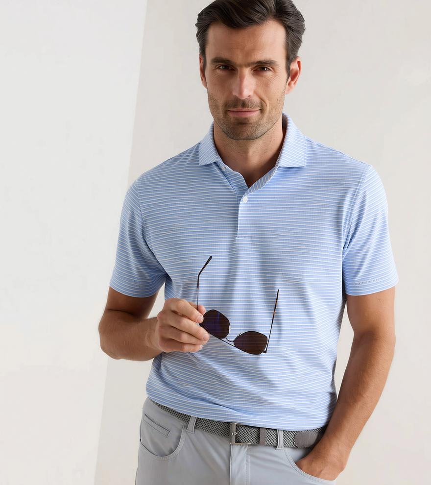 Peter Millar Men's Tempo Performance Mesh Polo SP26