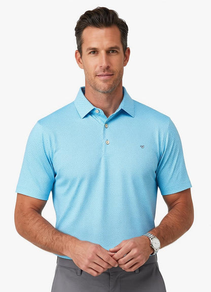 Peter Millar Men's Featherweight Martinis Performance Polo