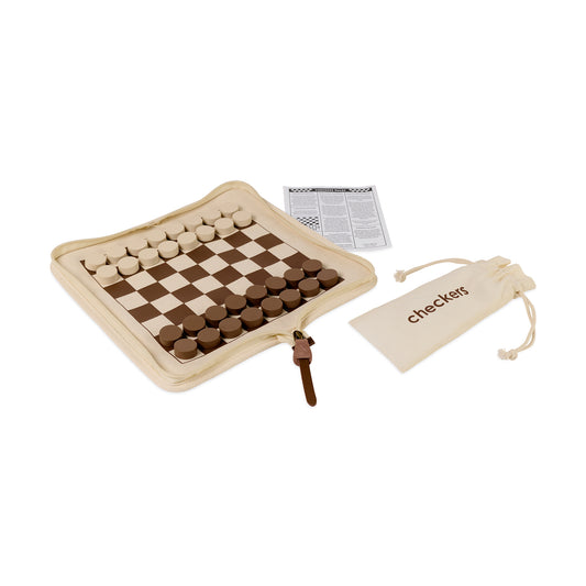 Natural Game on! Chess and Checkers Gift Set