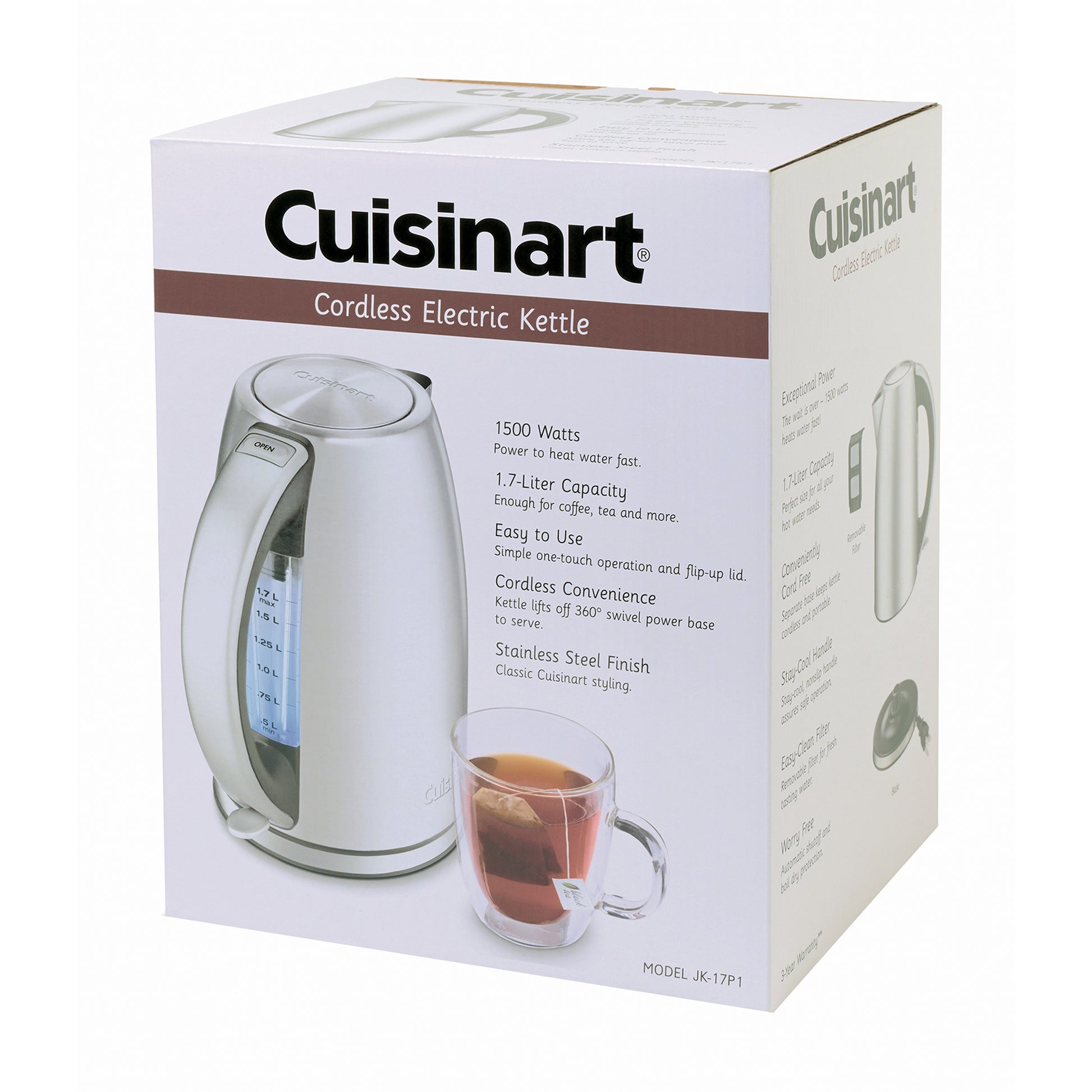 Stainless Steel Cuisinart® Cordless Electric Kettle