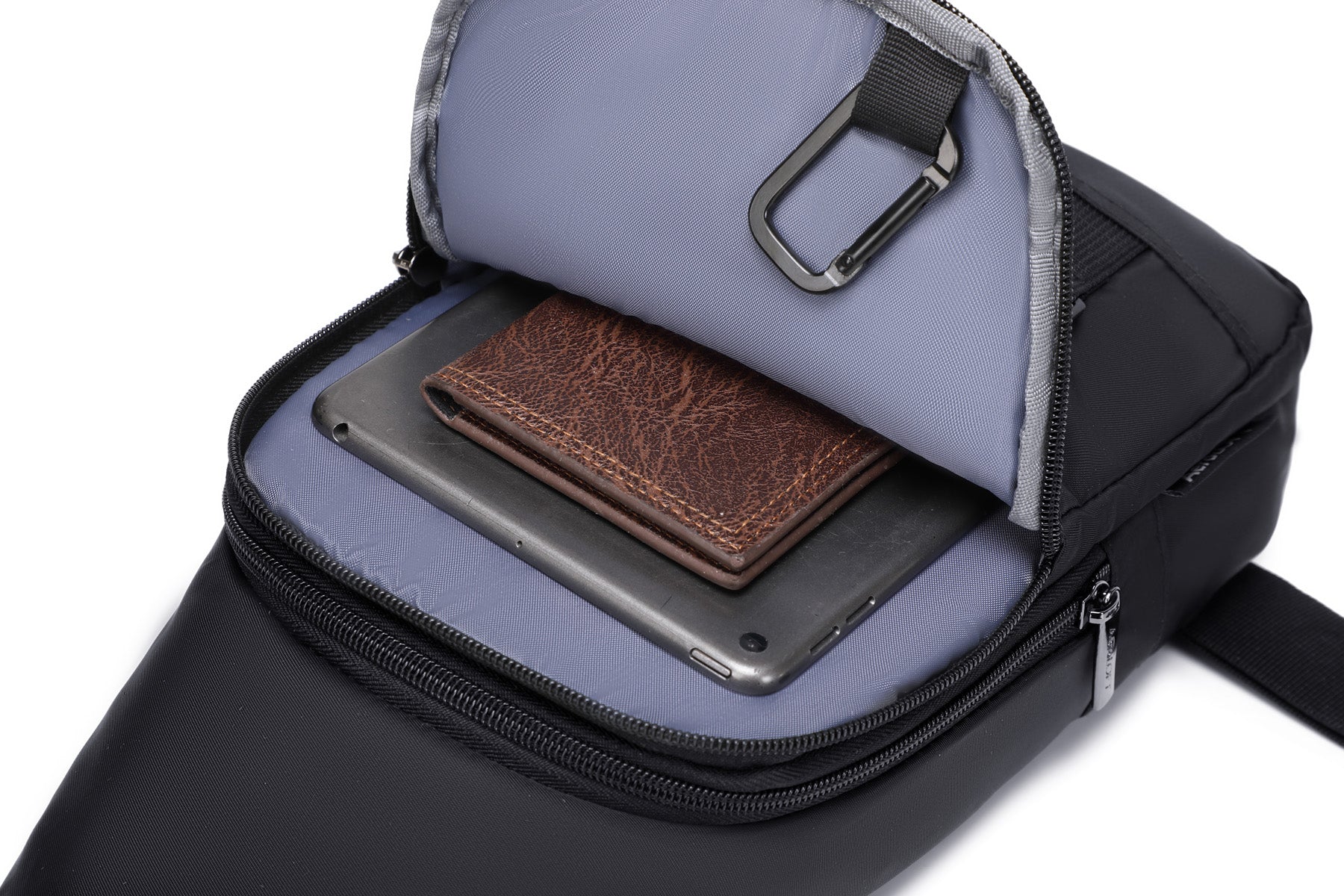 Black AeroLOFT®  ECO Anywhere Crossbody Mini Backpack