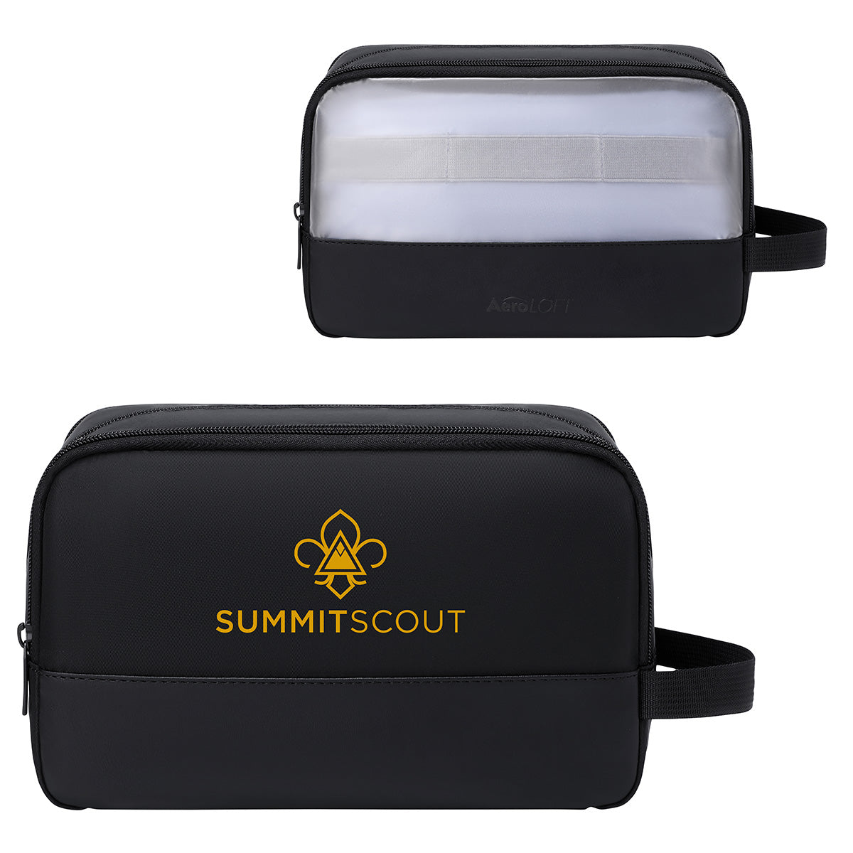 Black AeroLOFT®  Wide-Mouth Wet/Dry Toiletry Kit