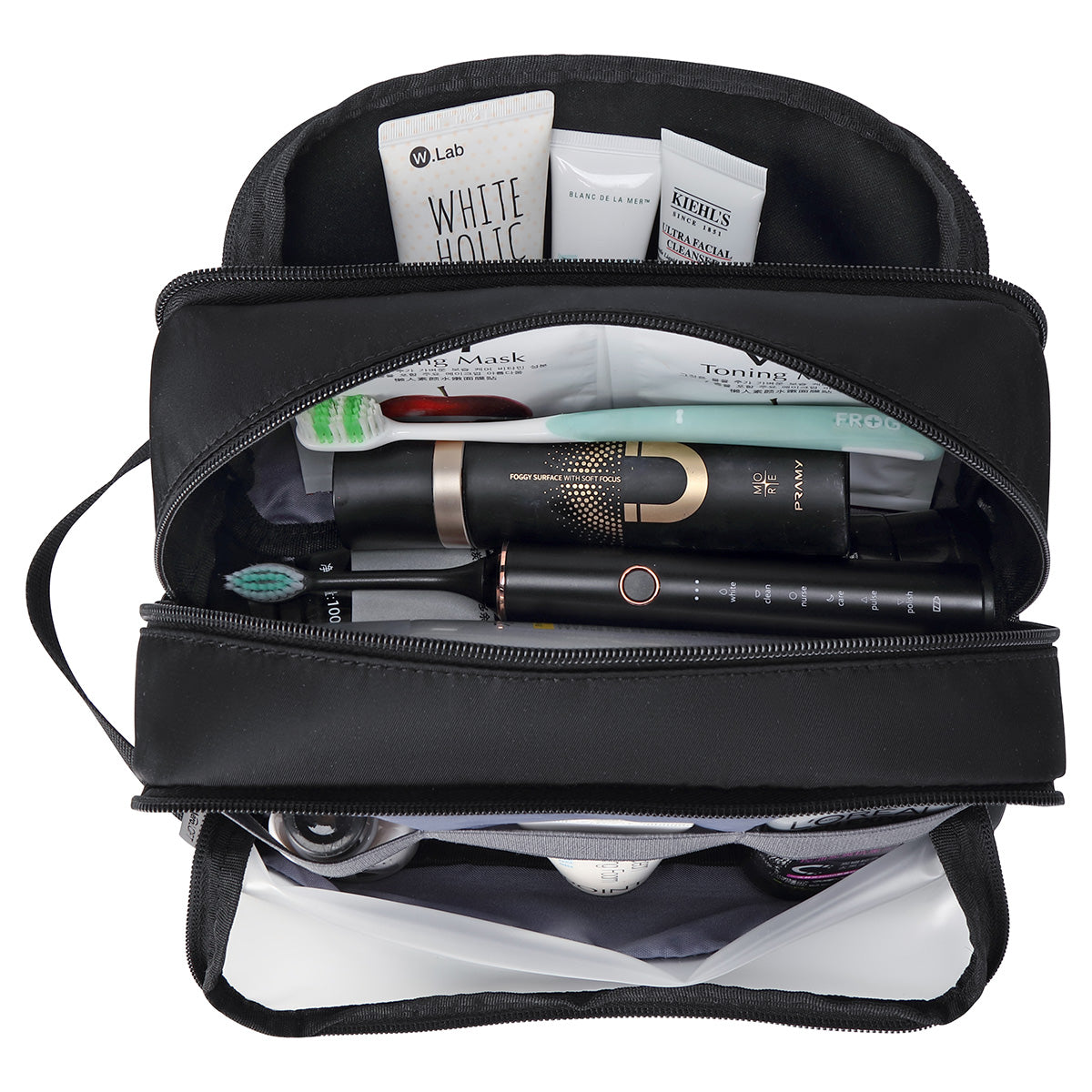 Black AeroLOFT®  Wide-Mouth Wet/Dry Toiletry Kit