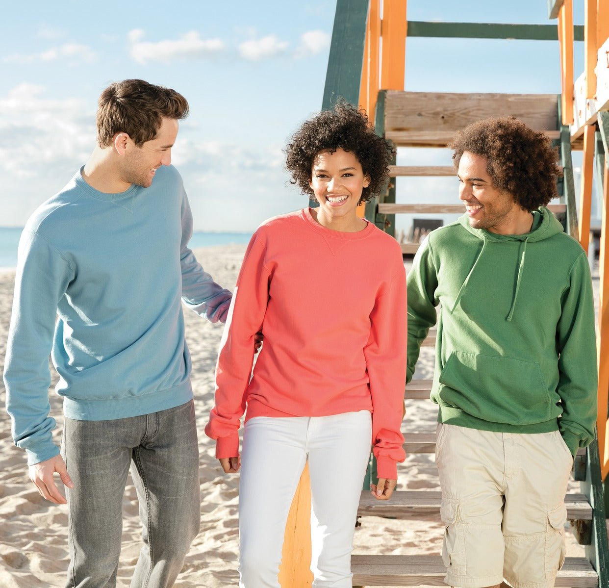 Amethyst Port & Company Beach Wash Garment-Dyed Pullover Hooded Sweatshirt. PC098H