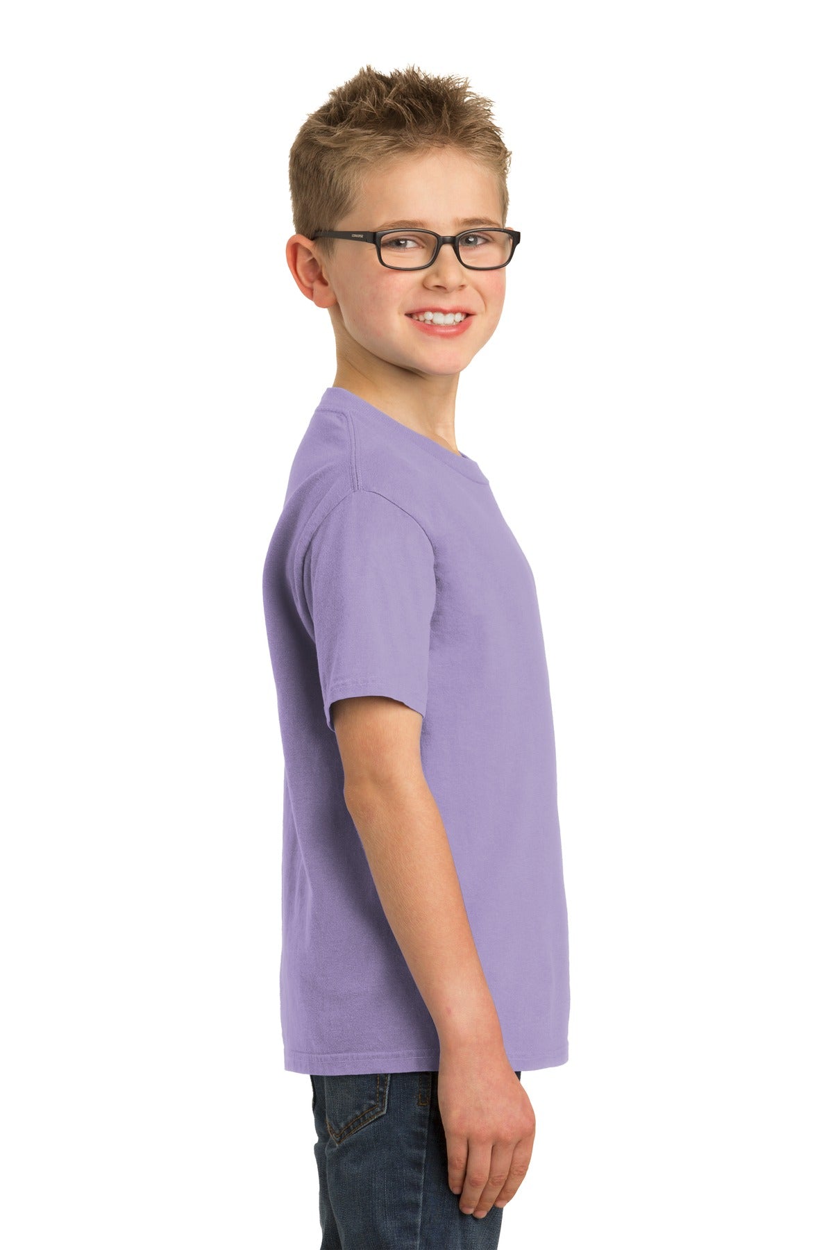 Amethyst Port & Company Youth Beach Wash Garment-Dyed Tee. PC099Y