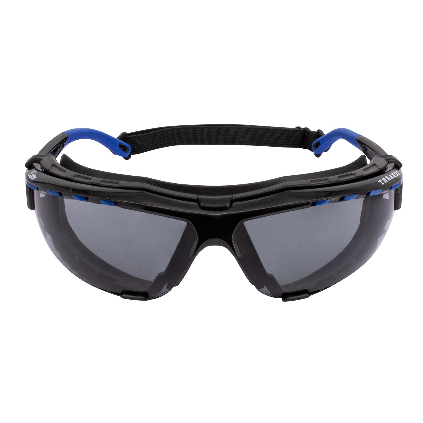 Thraxus Elite™ - IQuity Safety Eyewear - Blue w/ Rubber Gasket - Clear IQ Lens