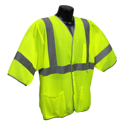 5ANSI Class 3 Economy 3.5oz Mesh Vest - Green - Size XL