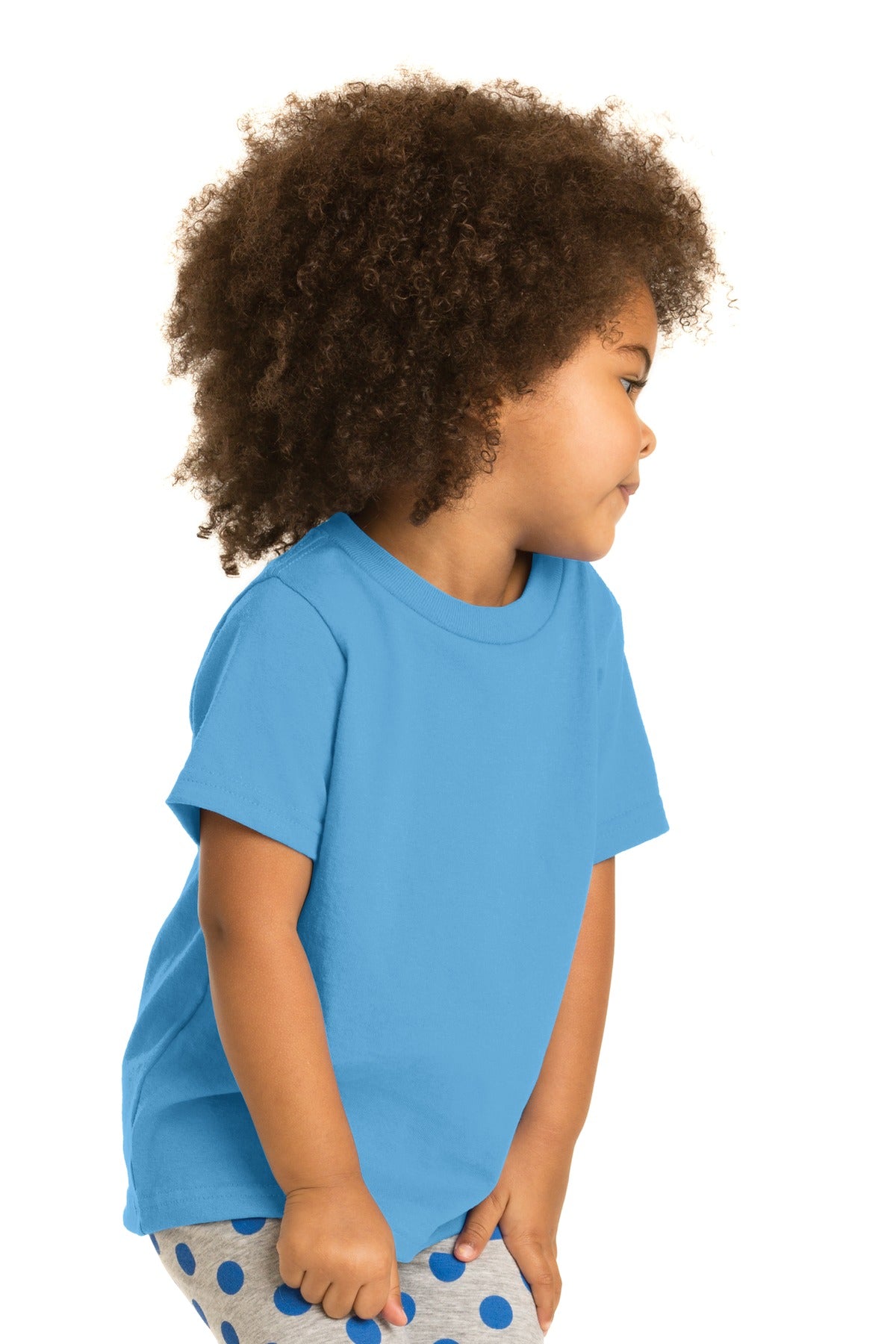Aquatic Blue Port & Company Toddler Core Cotton Tee. CAR54T