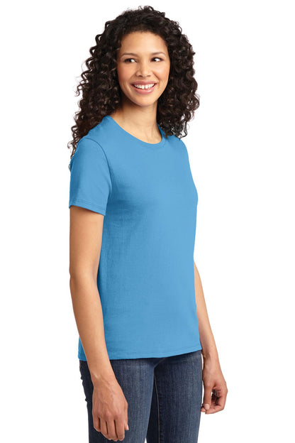 Aquatic Blue Port & Company Women's Essential Tee. LPC61