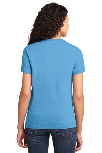 Aquatic Blue Port & Company Women's Essential Tee. LPC61