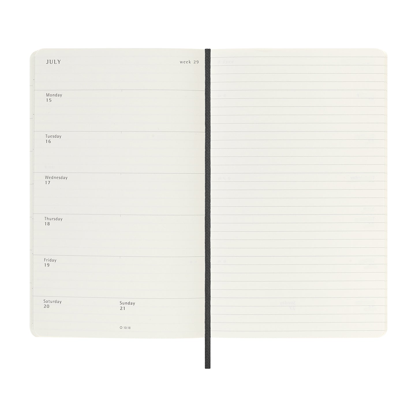Black Moleskine® Soft Cover Large 12-Month Weekly 2026 Planner