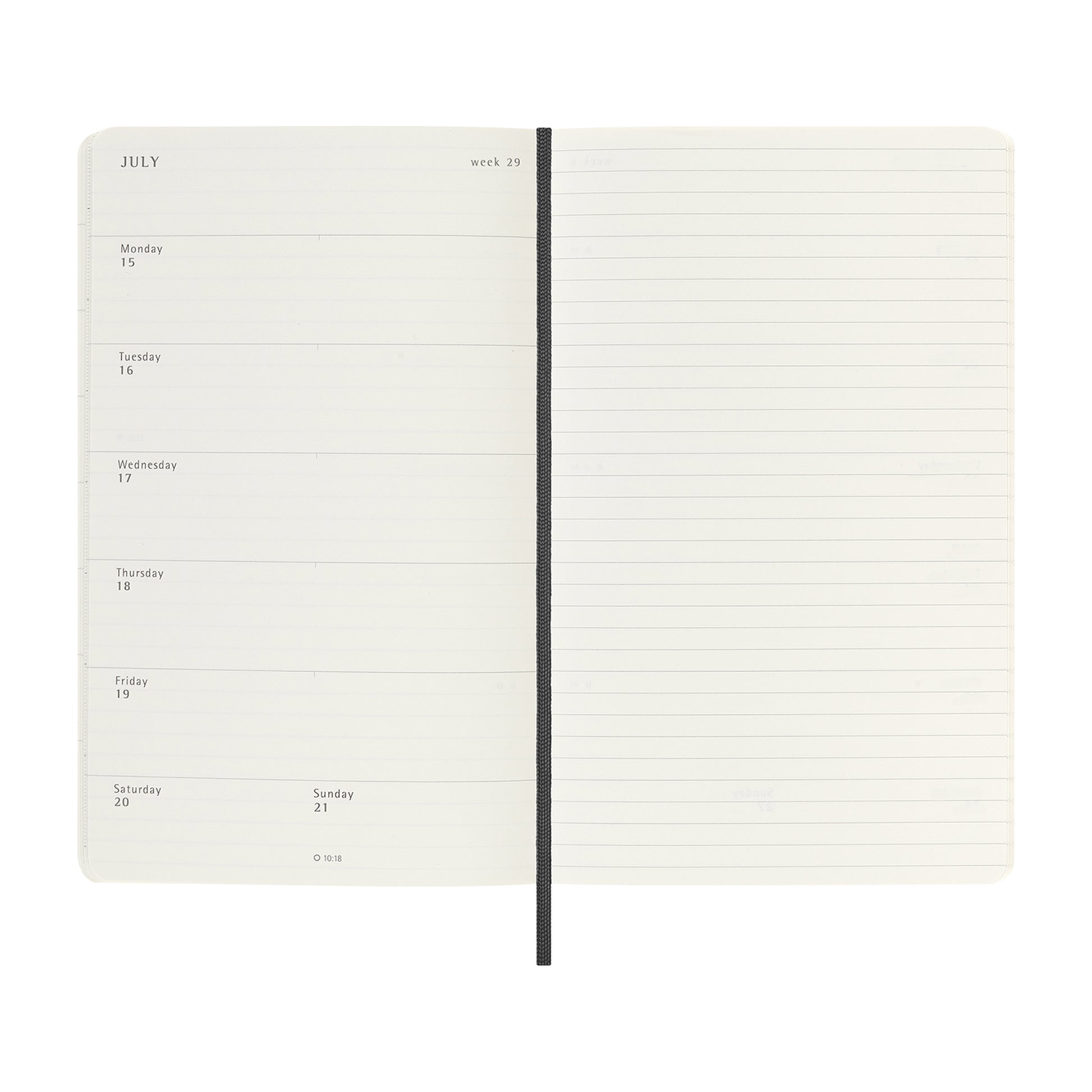Black Moleskine® Soft Cover Large 12-Month Weekly 2026 Planner
