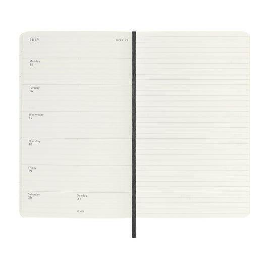 Black Moleskine® Soft Cover Large 12-Month Weekly 2026 Planner