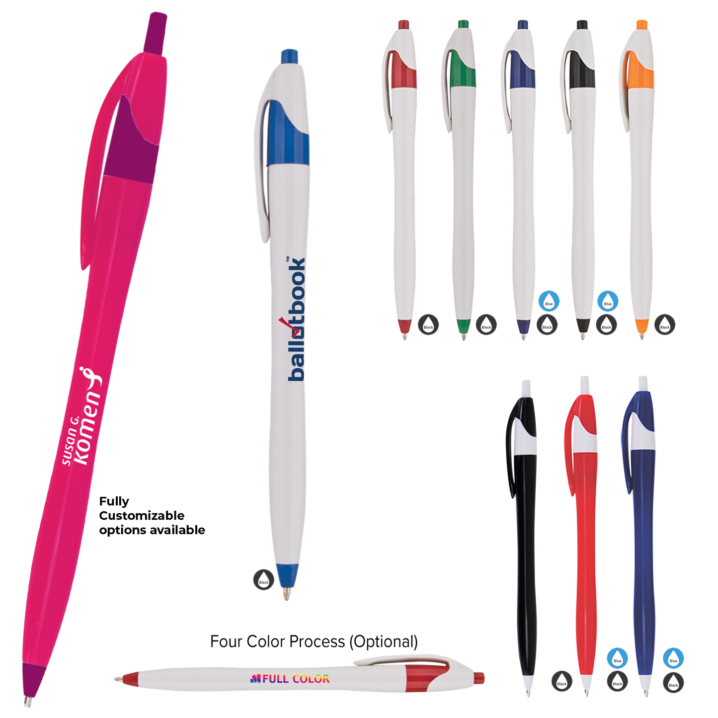 Archer2 Pen with Colored Accents