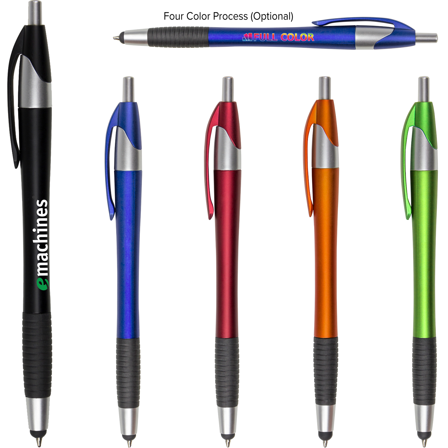 Black Black Archer2 Stylus Gripper Pen With Black Ink