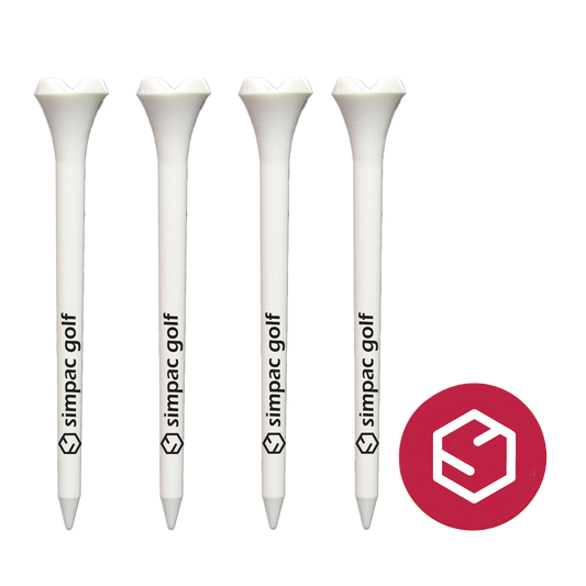 Assorted 4 Plastic Golf Tees with 1 Ball Marker