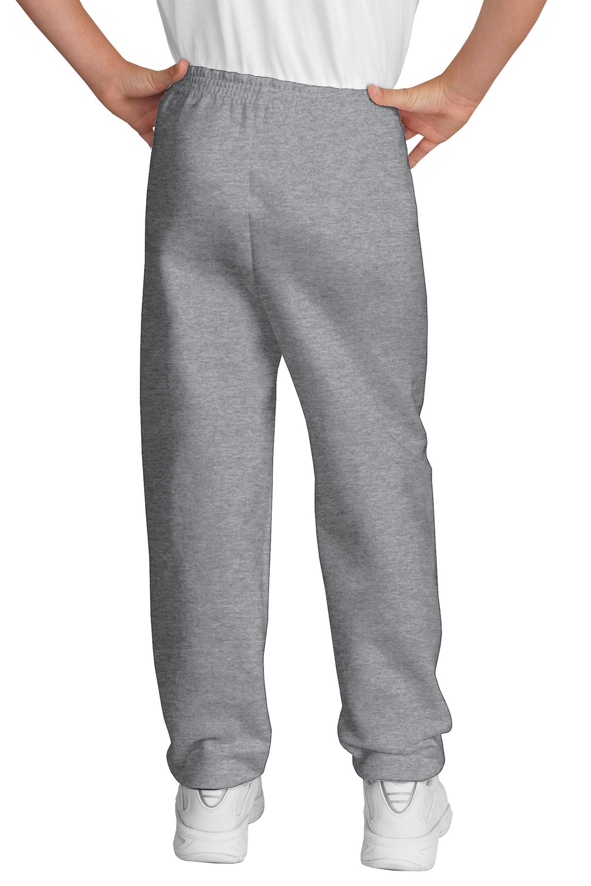 Ath. Heather Port & Company - Youth Core Fleece Sweatpant. PC90YP
