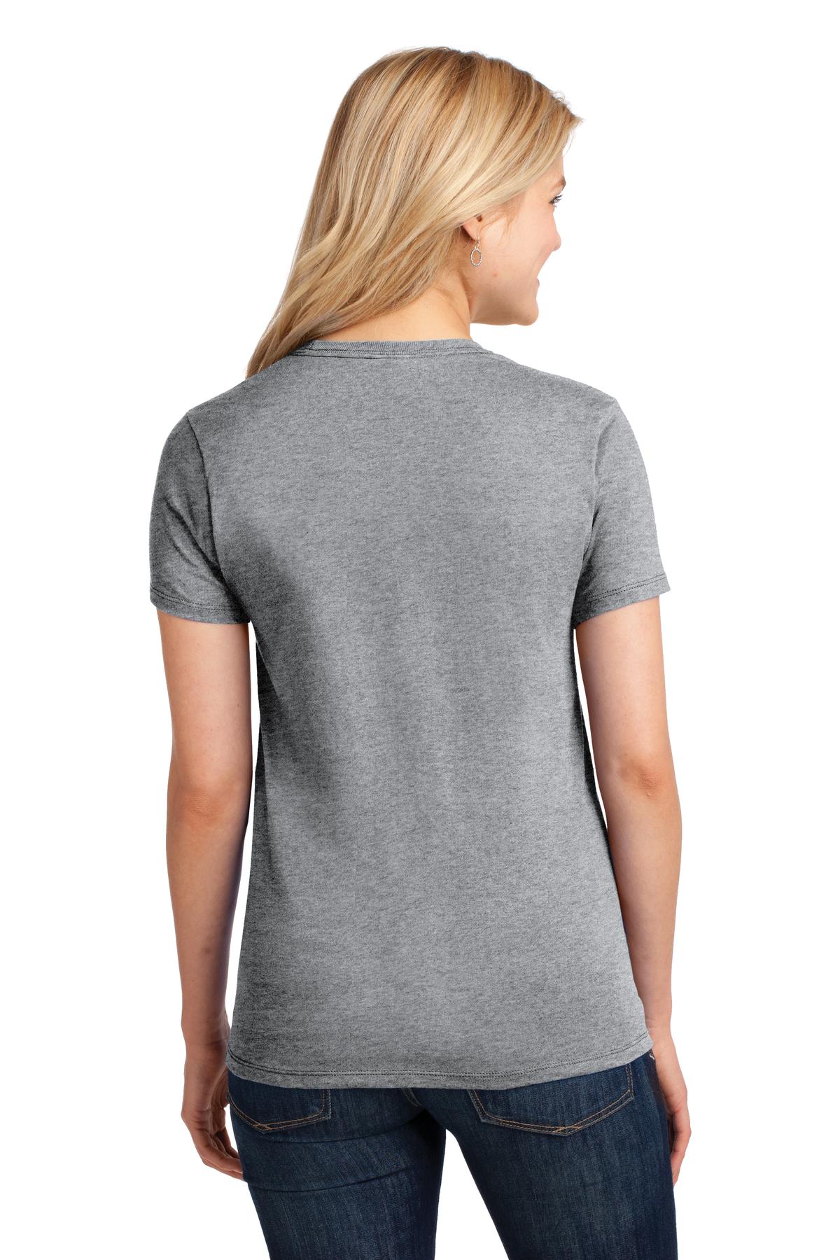 Athl Heather Port & Company Women's Core Cotton Tee. LPC54
