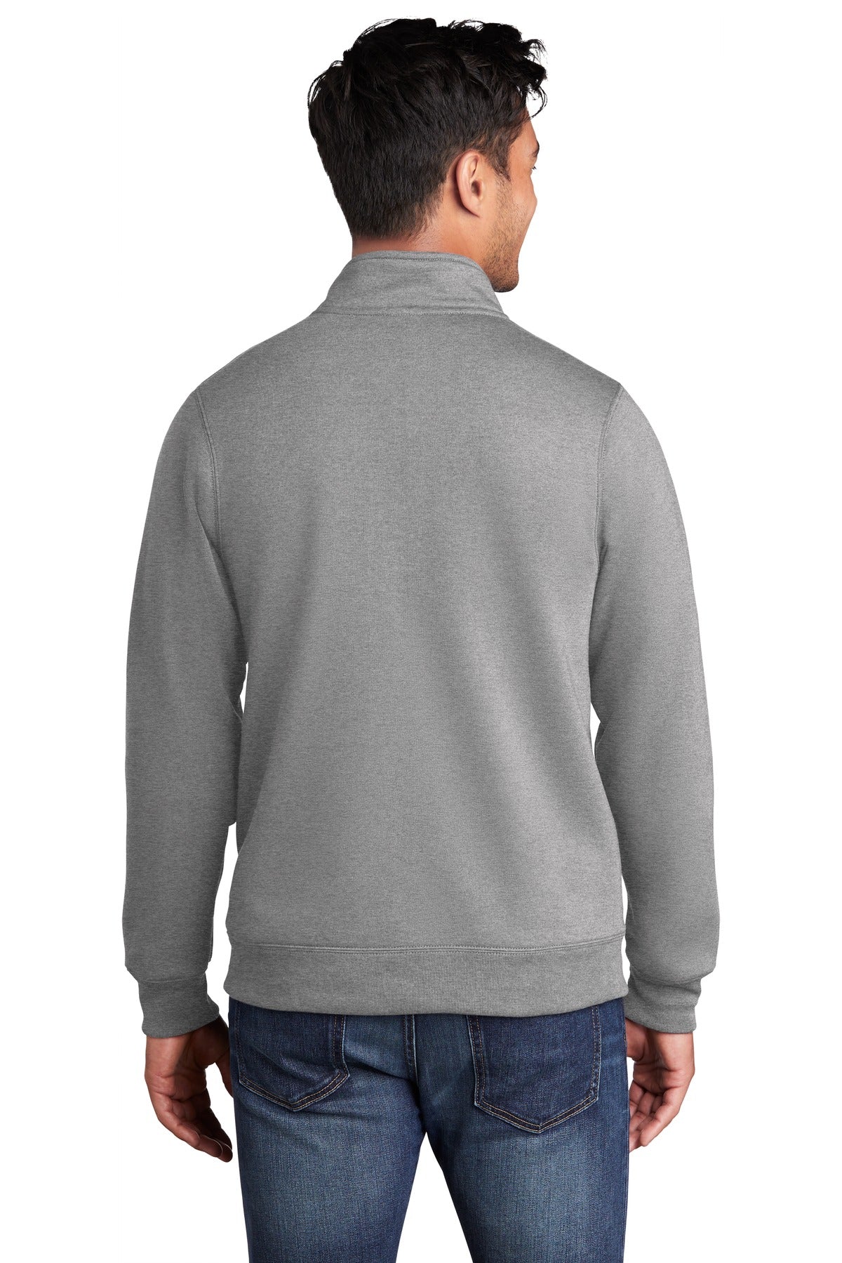 Athletic Hthr Port & Company Core Fleece Cadet Full-Zip Sweatshirt PC78FZ