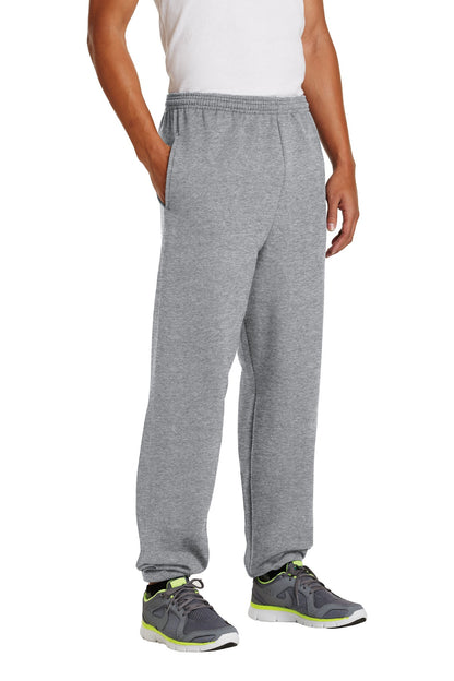 Athletic Hthr Port & Company - Essential Fleece Sweatpant with Pockets. PC90P