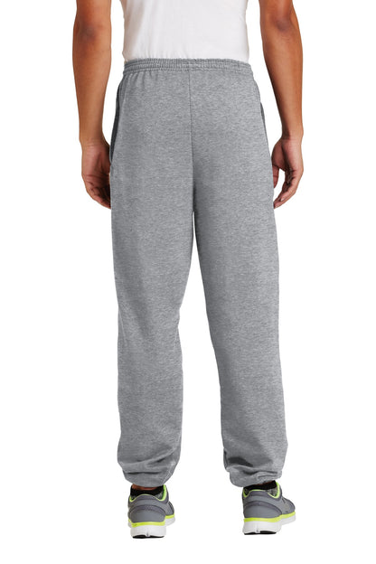 Athletic Hthr Port & Company - Essential Fleece Sweatpant with Pockets. PC90P