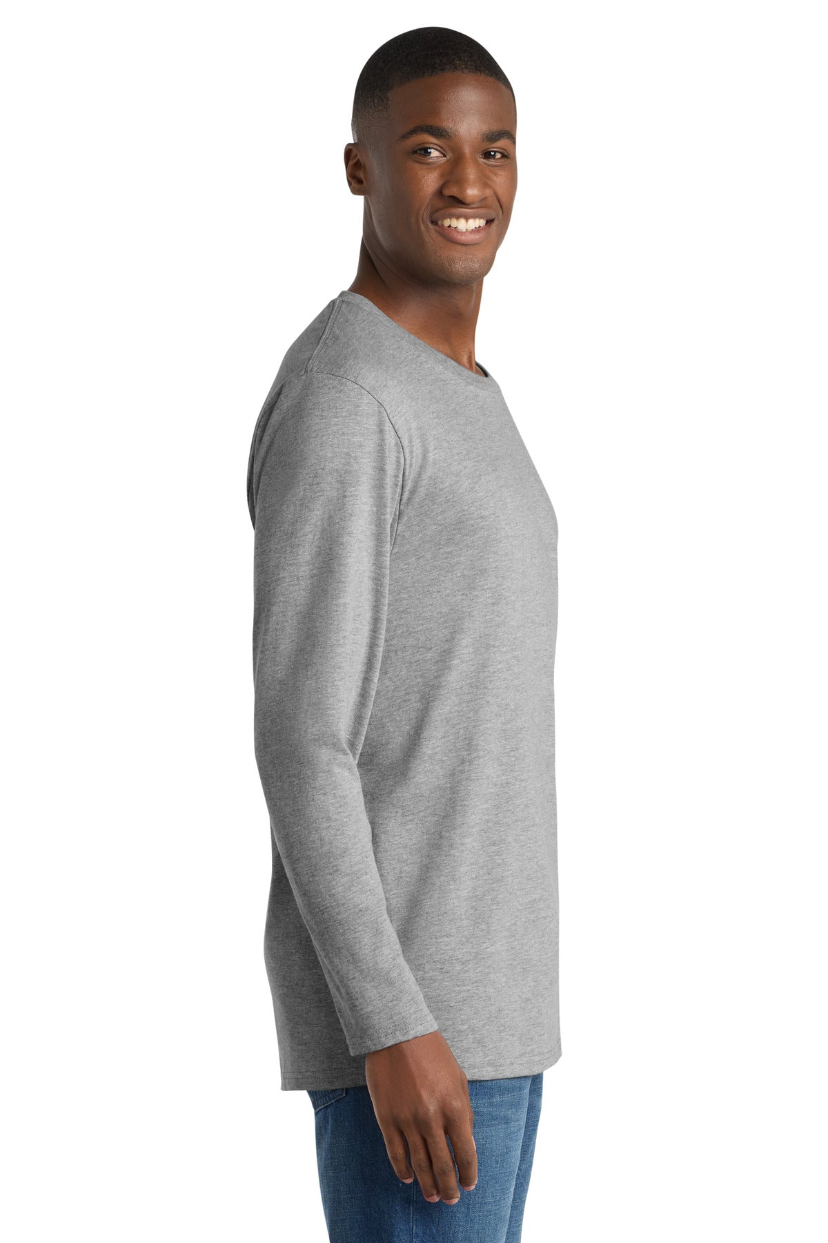 Athletic Hthr Port & Company Long Sleeve Bouncer Tee PC600LS
