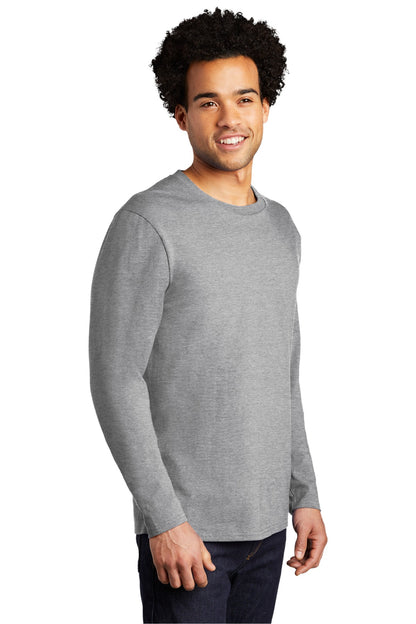 Athletic Hthr Port & Company Long Sleeve Bouncer Tee PC600LS