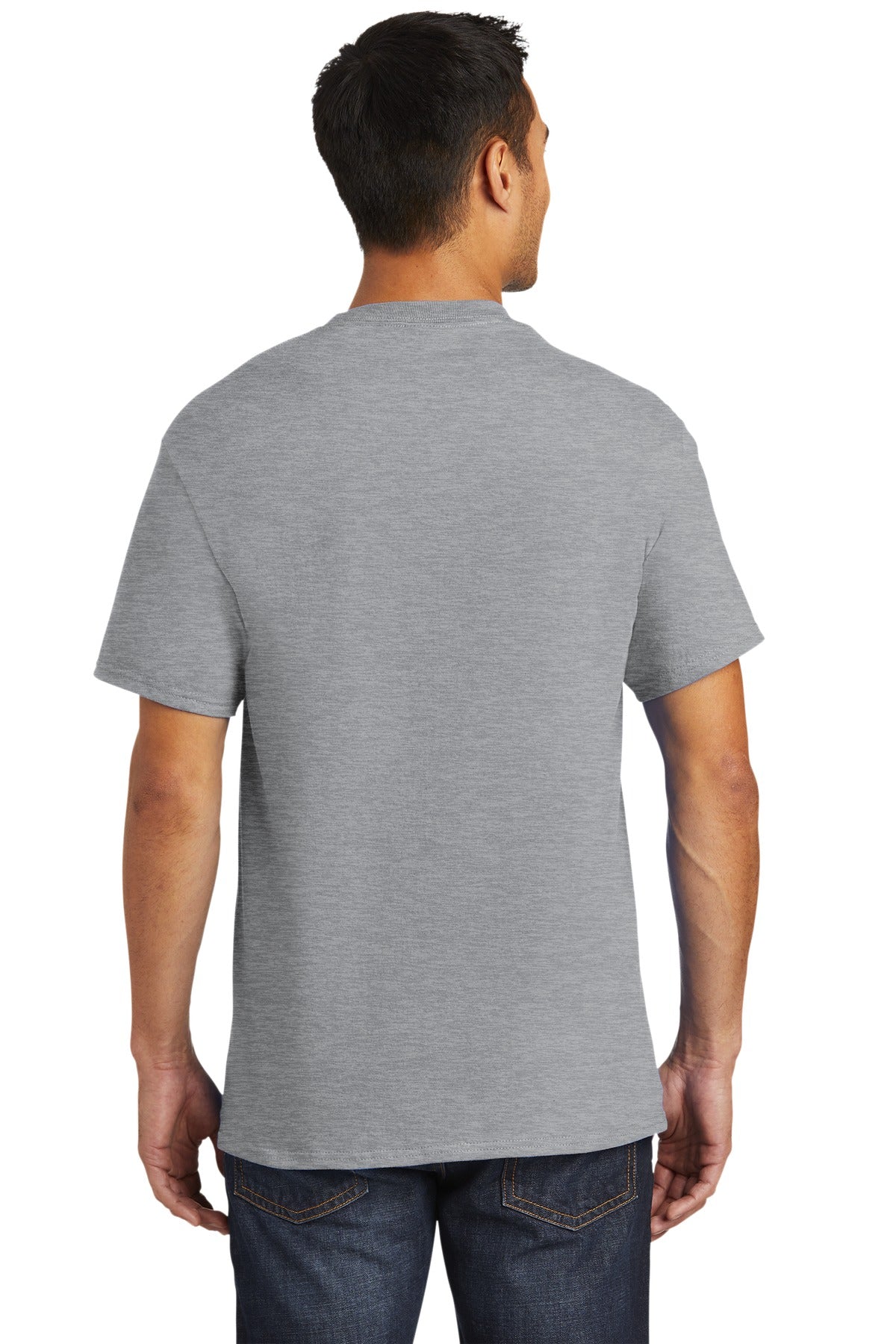 Athletic Hthr Port & Company - Tall Essential Pocket Tee. PC61PT