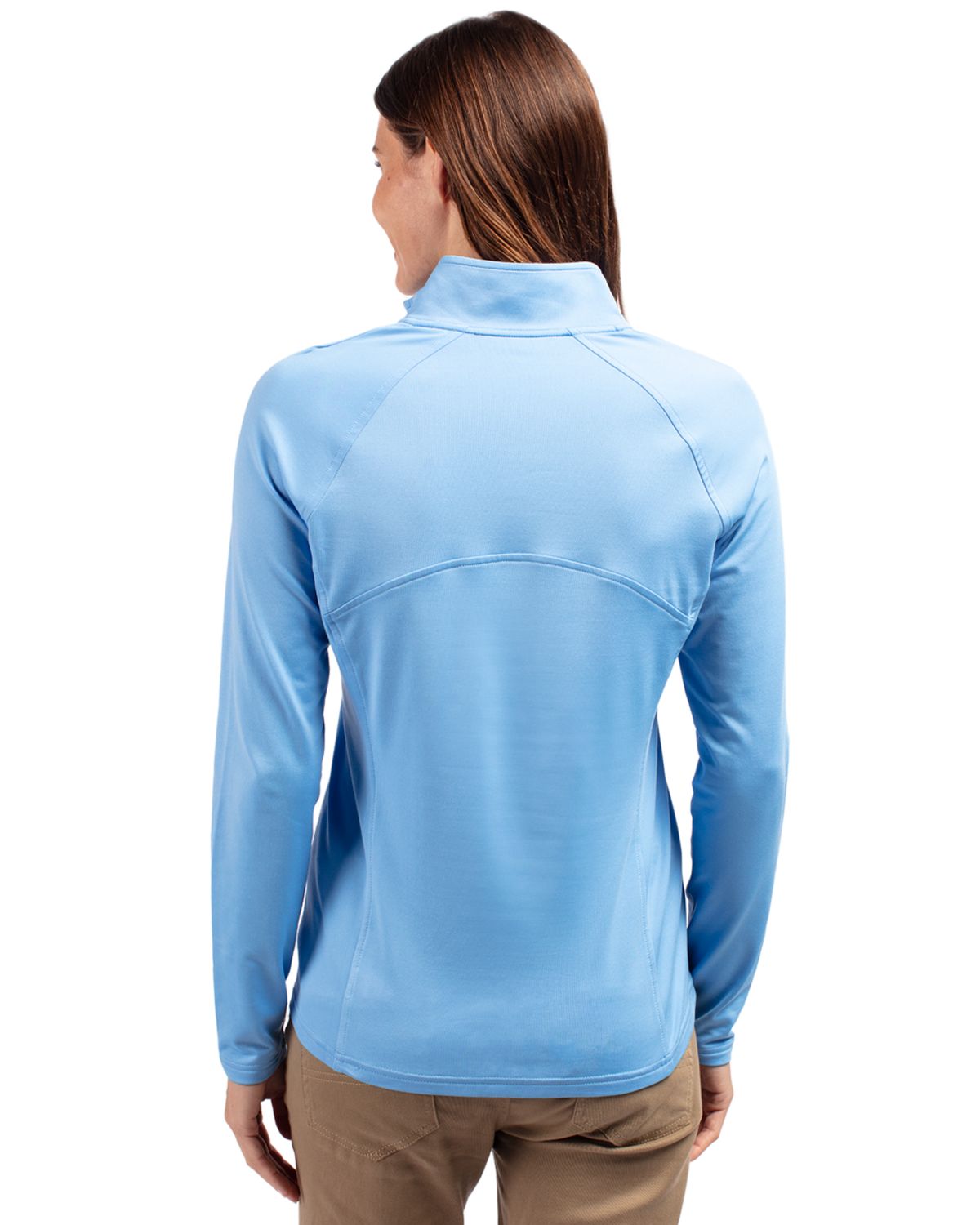 Cutter & Buck Adapt Eco Knit Stretch Recycled Womens Half Zip Pullover
