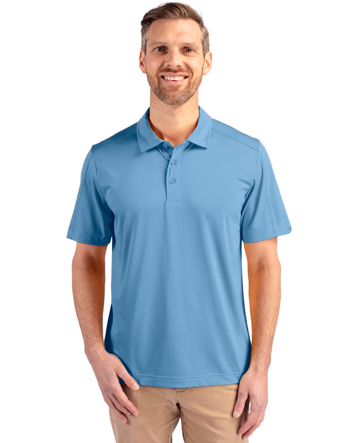 Cutter & Buck Prospect Eco Textured Stretch Recycled Mens Big & Tall Polo Big & Tall