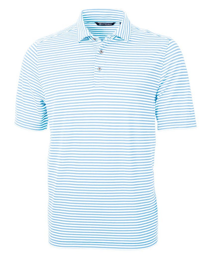 Cutter & Buck Virtue Eco Pique Stripe Recycled Mens Polo