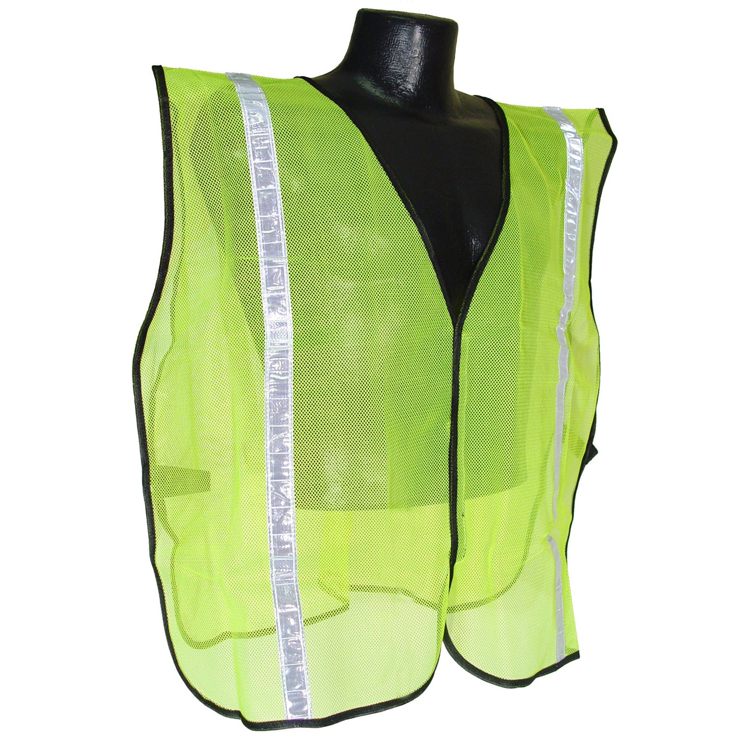 Non Rated Mesh Safety Vest with 1" Tape - Green - Size S-XL