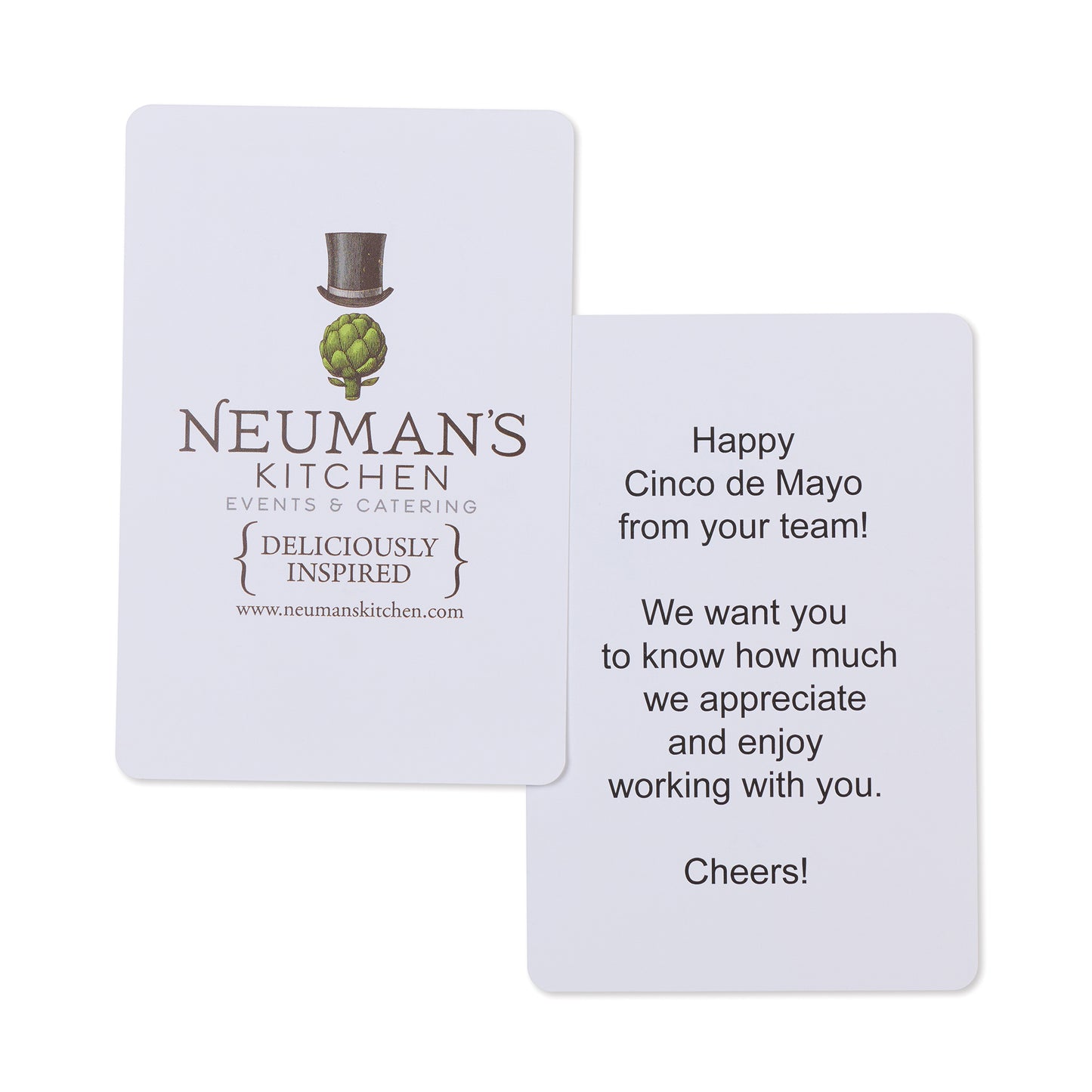 White Custom Greeting Card