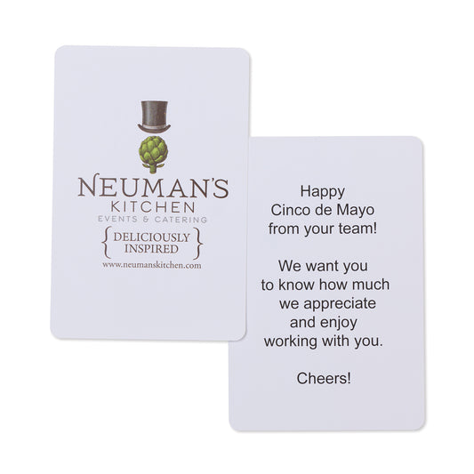 White Custom Greeting Card