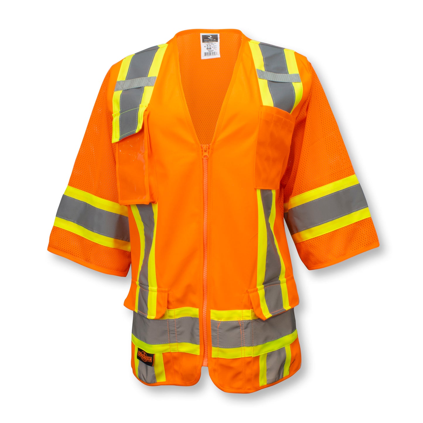 SV63W Two Tone Surveyor Type R Class 3 Women's Safety Vest - Green - Size 2X