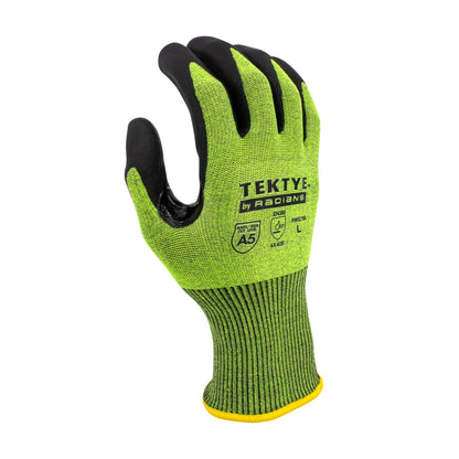 RWG755 TEKTYE® A5 Reinforce Thumb Green Nitrile Dip Cut Protective Work Glove - Size L
