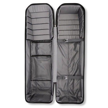 Black Samsonite Hardside Travel Golf Bag with Luggage Tag